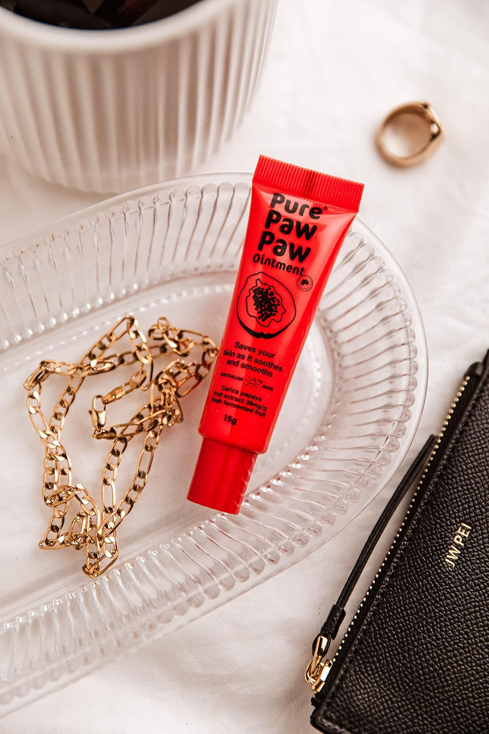 Pure Paw Paw Australian Ointment with Watermelon to Smooth and Soothe, Suitable For Lips, All Skin Types and Makeup 15g