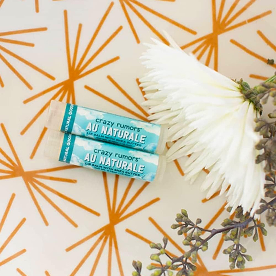 Crazy Rumors Au Naturale (Flavour Free) Soothing Lip Balm Stick For Dry Lips, 100% Natural And Vegan 4G