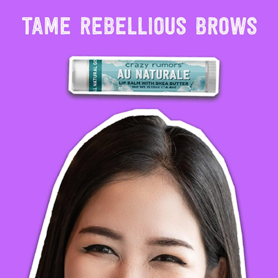 Crazy Rumors Au Naturale (Flavour Free) Soothing Lip Balm Stick For Dry Lips, 100% Natural And Vegan 4G