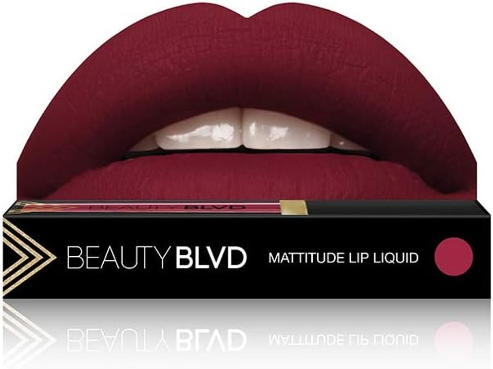 Beautyblvd Mattitude Liquid Lips, Cruelty Free Matte Lip Gloss, Suitable For Vegans  Vicious
Color: Vicious