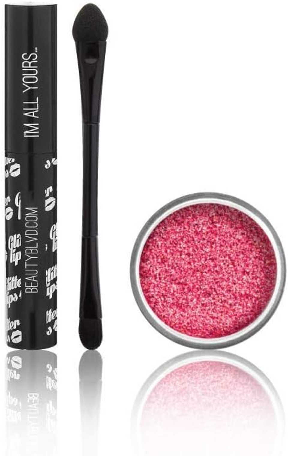 Beautyblvd Glitter Lips, Cruelty Free Lip Kit - Coral Reef