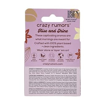 Crazy Rumors 'Barista Mix' 4 Multi Pack Lip Balm Stick Set For Dry Lips, 100% Natural And Vegan