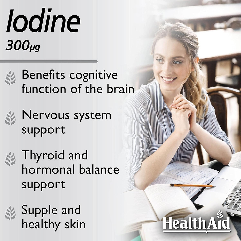 Healthaid 300Mcg Idiodine Tablets - Pack Of 60 Tablets

Size: 60 Count (Pack Of 1)