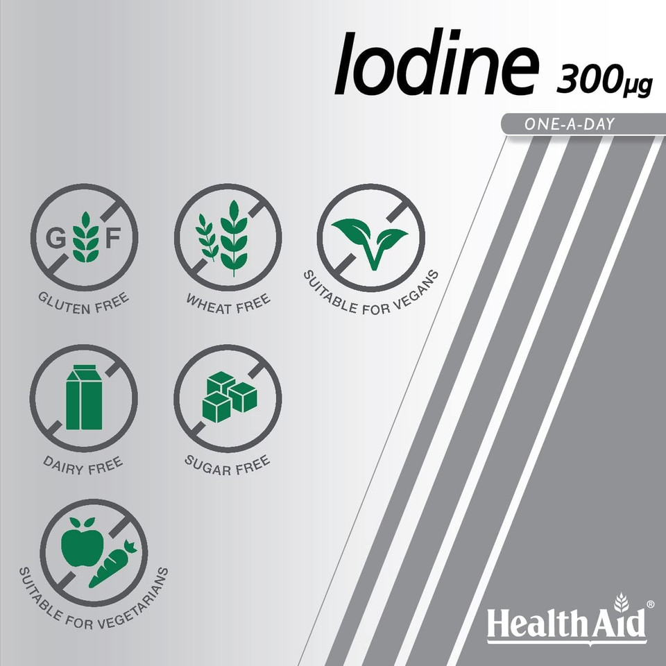 Healthaid 300Mcg Idiodine Tablets - Pack Of 60 Tablets

Size: 60 Count (Pack Of 1)