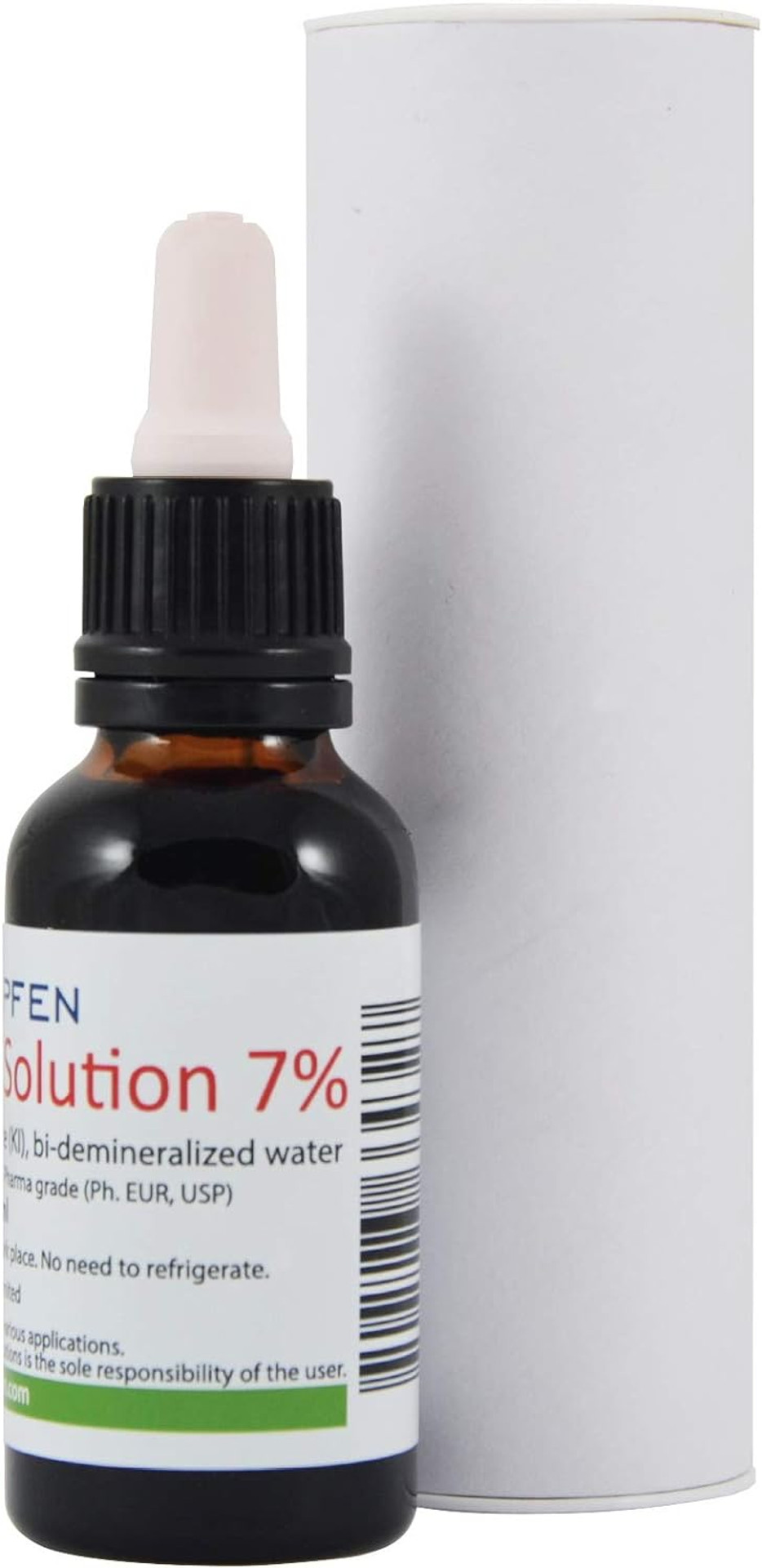 7% Lugols Iodine Solution 1 Oz - 30 Ml | 21% Lugol'S Liquid Formulation | Made With 7 Percent Iodine And 14% Potassium Iodide | Heiltropfenã¢Â®