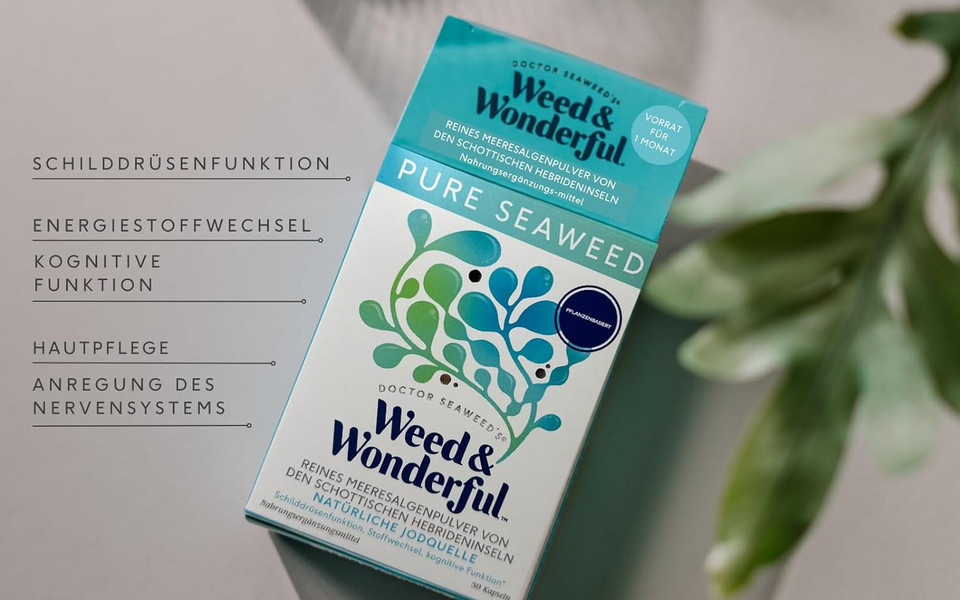 Doctor Seaweed | Pure Seaweed Capsules | 1 Months Supply | 100% Organic Scottish Seaweed | Thyroid Support | Weight Management | Plant Based

Size: 30 Count (Pack Of 1)