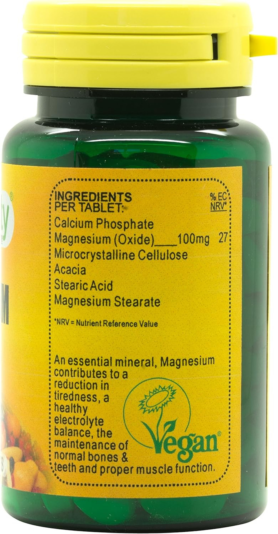 Veganicity Magnesium 100mg : Bone & Joint Health Mineral Supplement - 90 Tablets, in a Planet-Friendly 99% Recycled Pot Veganicity Magnesium 100mg : Bone & Joint Health Mineral Supplement - 90 Tablets, in a Planet-Friendly 99% Recycled Pot