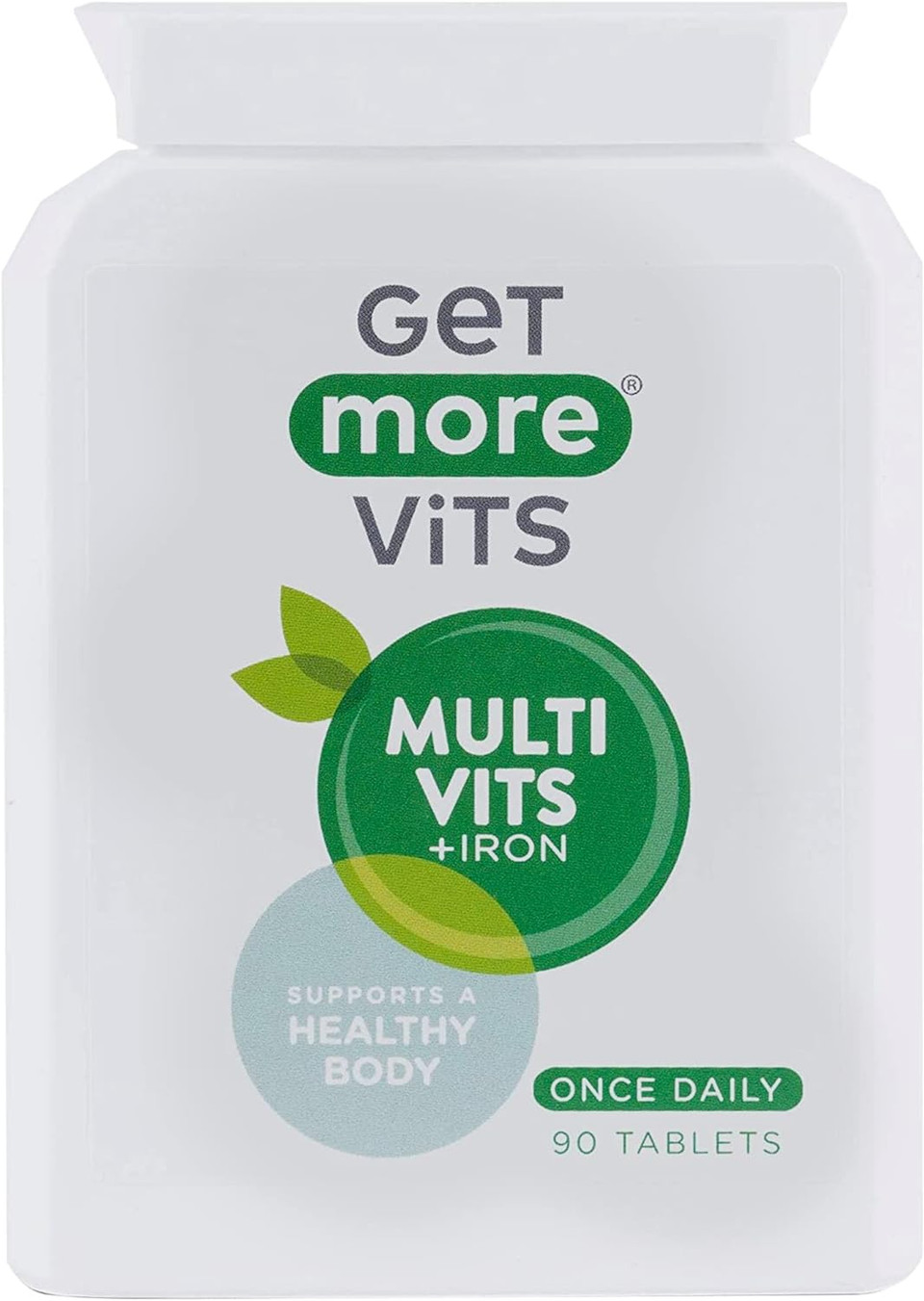Get More Vits Multivitamin Tablets - 90-Day Supply Of Multivits & Iron Tablets For Men & Women - Immune System Booster To Boost Metabolism, Teeth & Muscle Support, Eye Health, & Energy Release