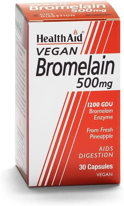 HealthAid Bromelain 500mg - 30 Vegicaps