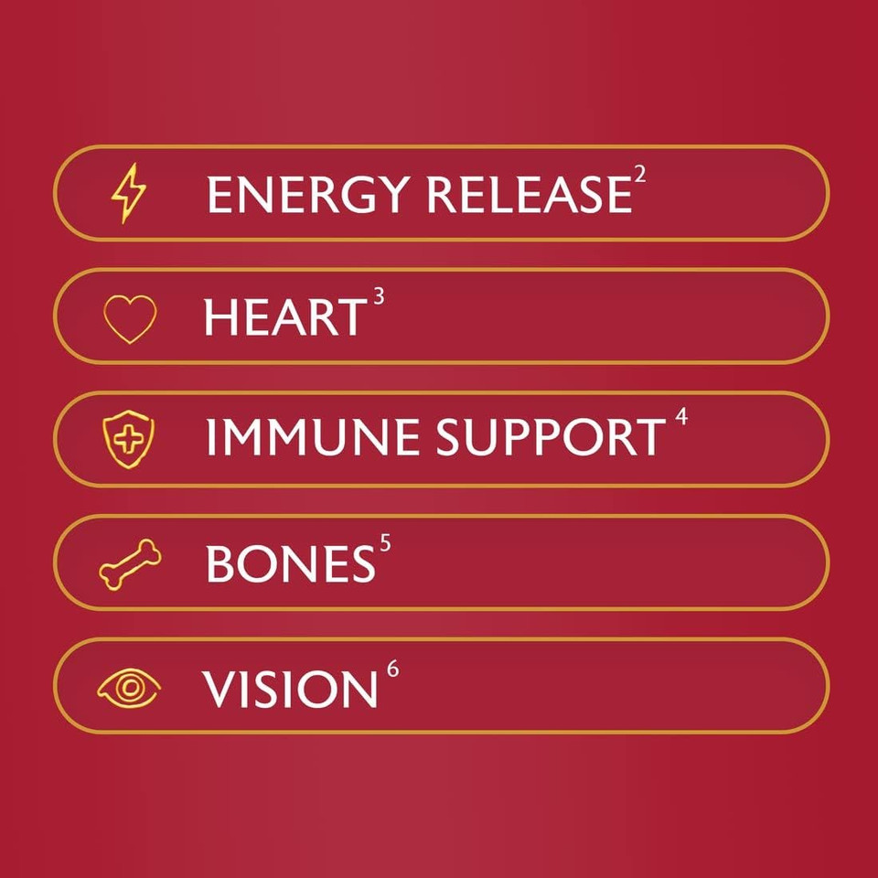 Seven Seas Complete Multivitamins For Men 50+, Energy Release Complex, 28 Tablets Tailored For Daily Health Maintenance, Vitamins & Minerals, 7 Key Benefits, Blend With Vitamin B6 & B12, D & Zinc