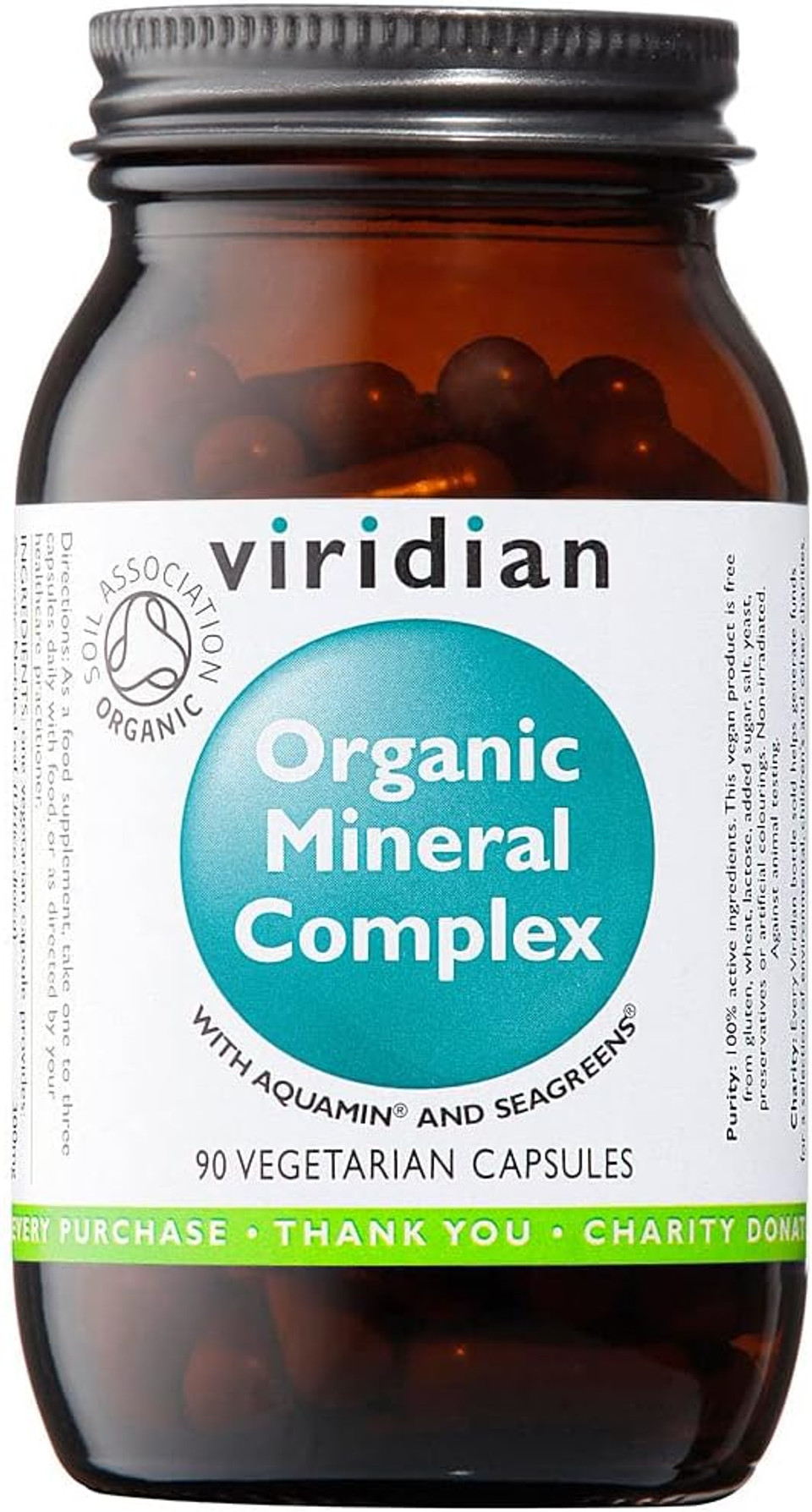 Viridian -Organic Mineral Complex : 90 Vegetarian Capsules