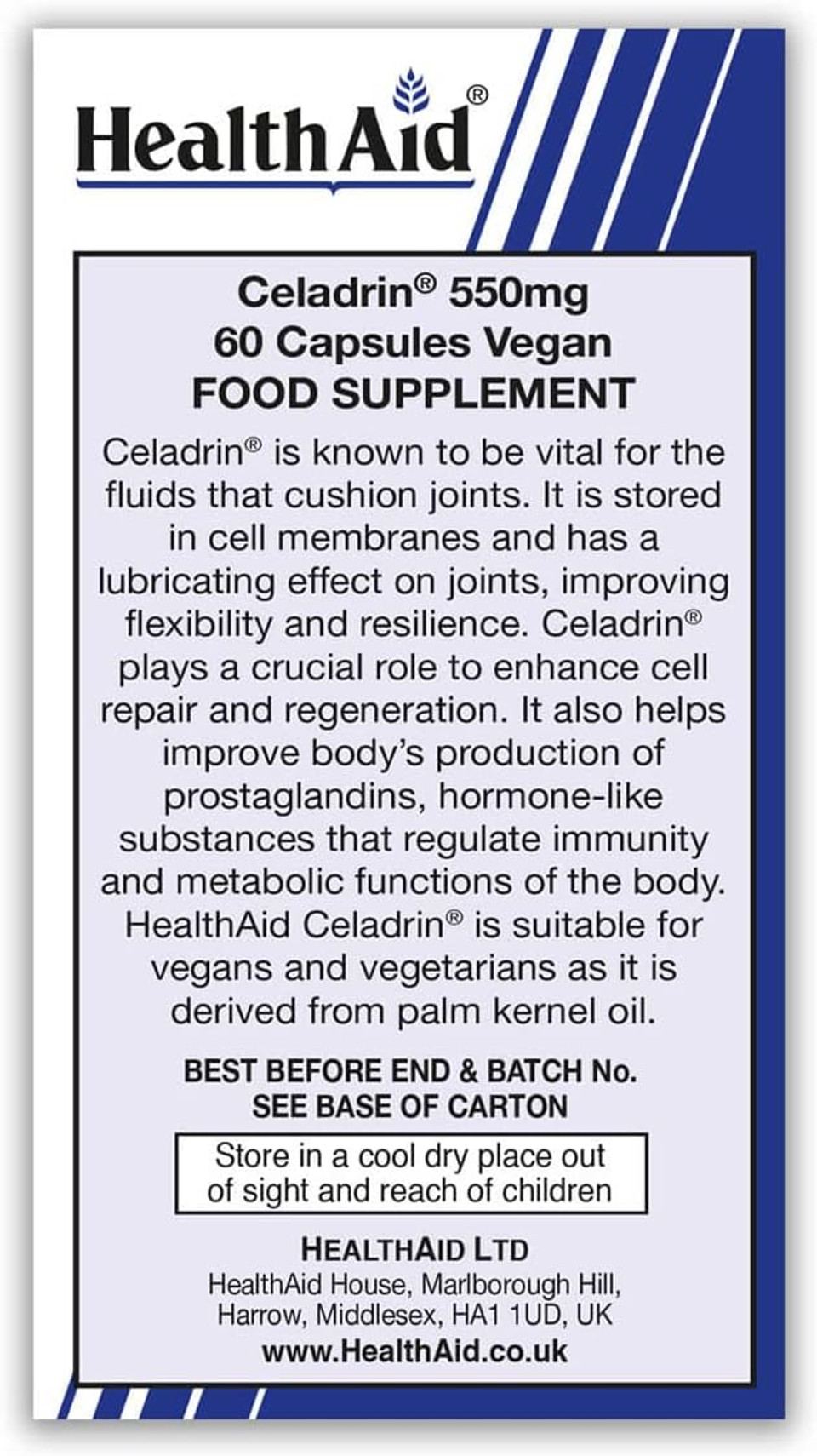 HealthAid Celadrin - 60 Tablets