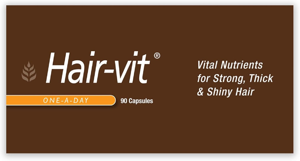 HealthAid Hair Vitamins for Hair Growth with Essential Vitamins and Minerals, 90 Capsules, Pack of 1