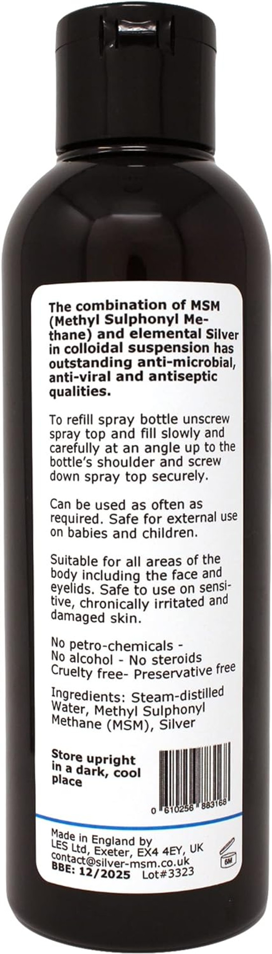 Argentum Plus - Silver-Msm Mollu-Skin Spray Refill Bottle 200Ml