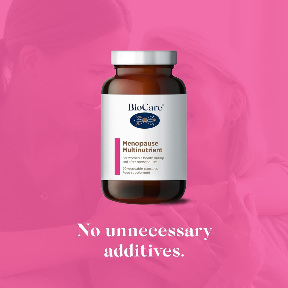 Biocare Menopause Multinutrient | With Vitamin B6, Magnesium, Zinc, Green Tea & Lycopene - 90 Capsules
