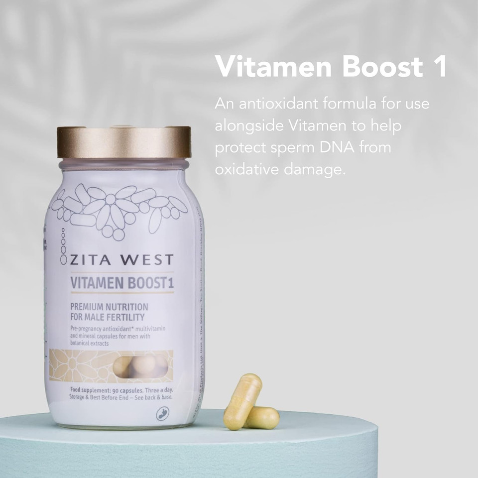 Zita West Male Preconception Support Pack Including Vitamen, Vitamen Boost 1, Vitamen Boost 2 And Vital Dha
