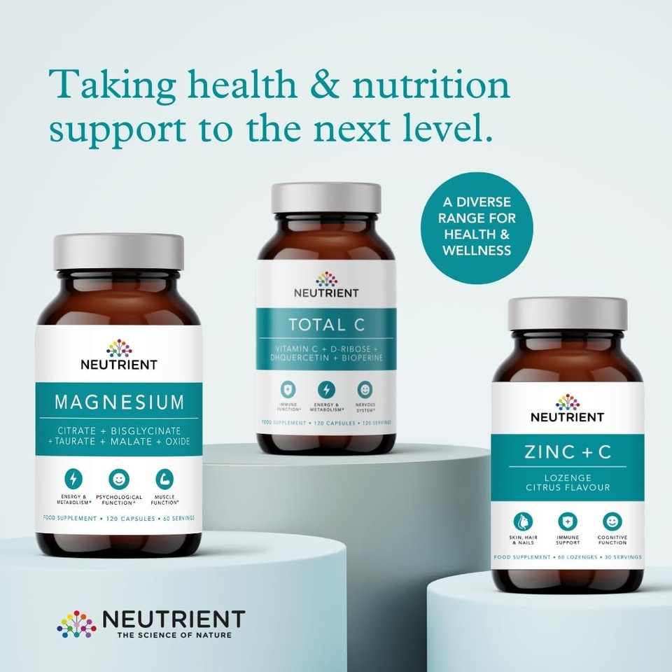 Neutrient Zinc Supplements - Bioactive Zinc Acetate with Added Vitamin C - Easy to Use Citrus Flavoured Lozenge