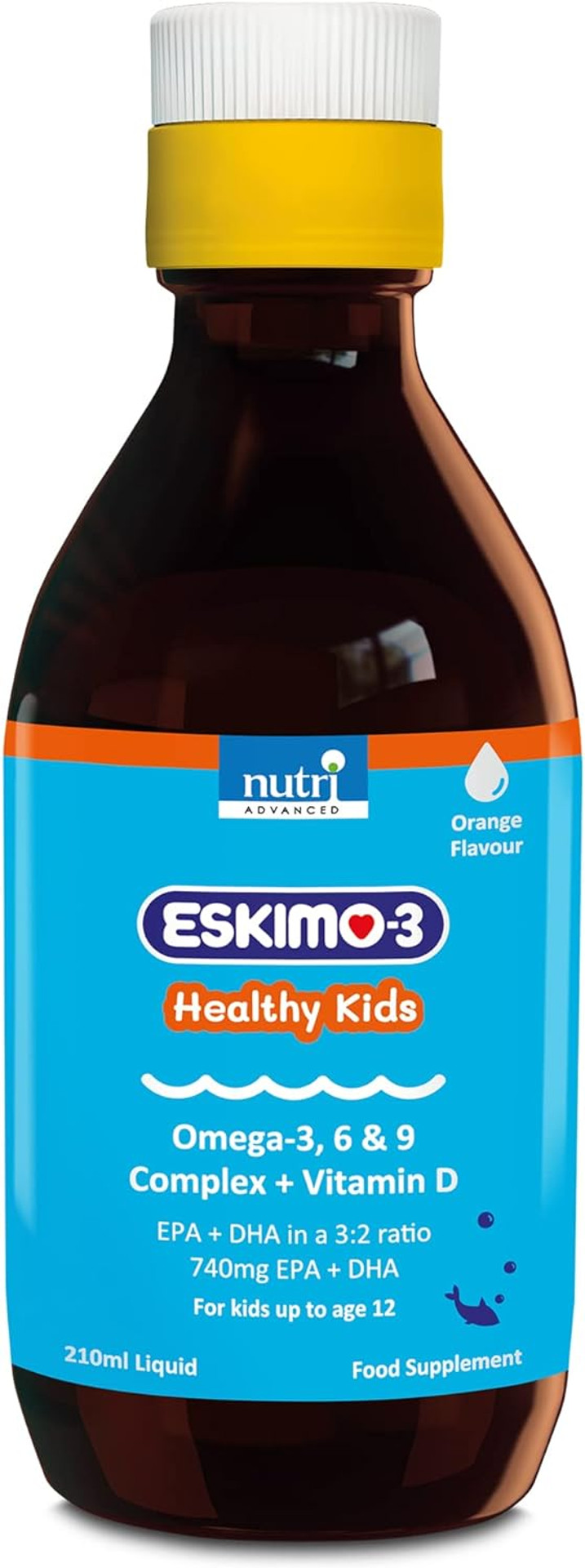 Eskimo-3 Healthy Kids Fish Oil - Nutri Advanced - Orange 210Ml