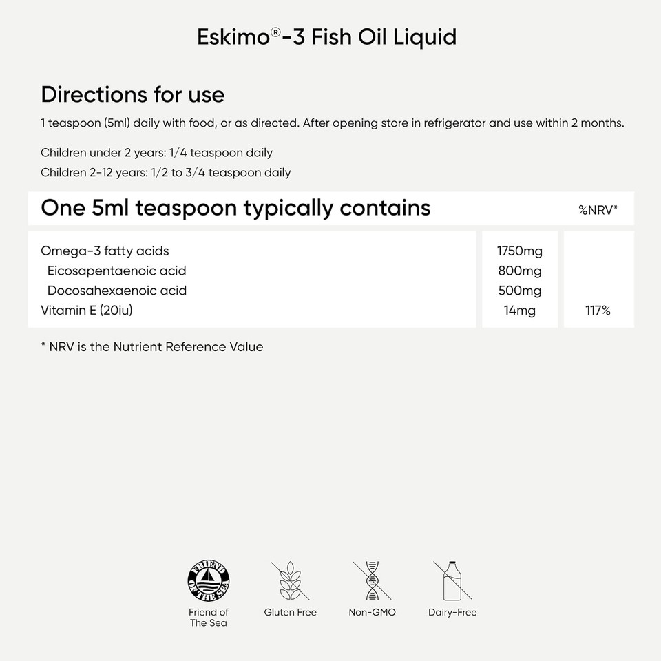 Eskimo-3 Fish Oil - Nutri Advanced - Liquid Lime 210Ml