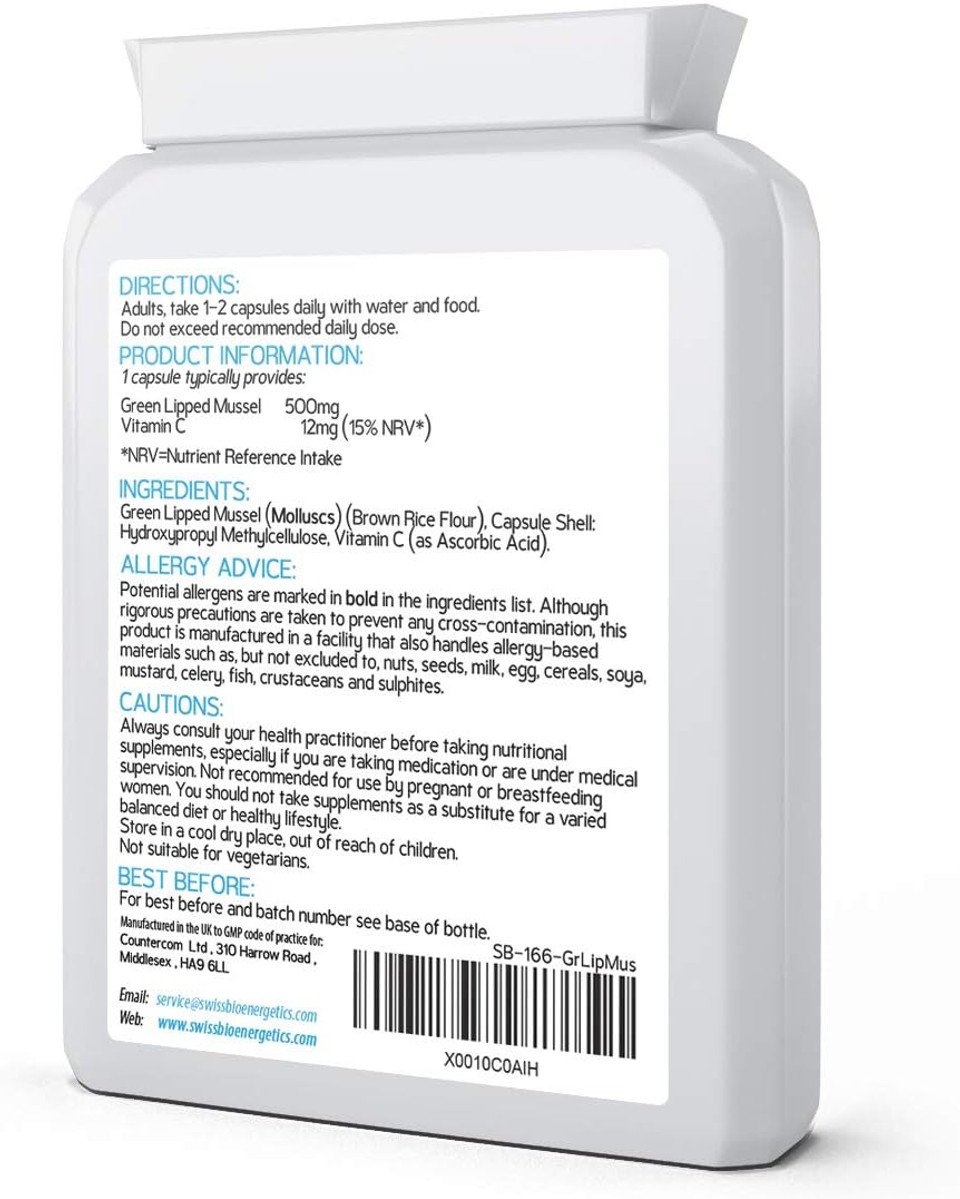 Green Lipped Mussel 500Mg 90 Capsules  Sustainably Sourced From Pure New Zealand Waters, Expertly Extracted Using Co2  No Mixers  No Binders  No Fillers
