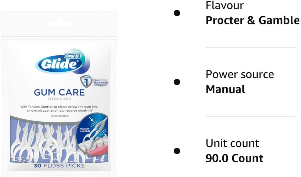 Choice One Crest Glide Floss Picks 30Ea Procter & Gamble Dist. (Pack Of 3) By Oral-B

Size: 30 Count (Pack Of 3)