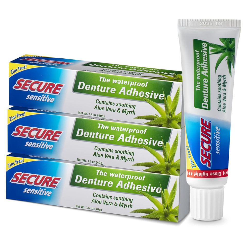 Secure Denture Adhesive, sensitive, 1.4 oz by SECURE Denture Adhesive