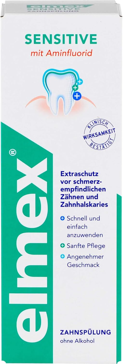 Elmex Sensitive Mouthwash with Amine Flouride 400 Ml