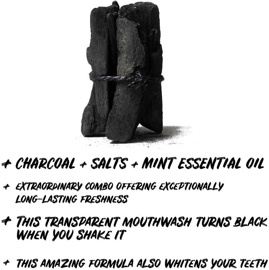 Ecodenta Extraordinary Teeth Whitening Mouthwash Alcohol Free - Fluoride Free Mouth Wash for Bad Breath 500ml