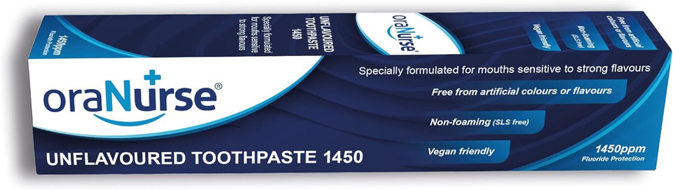 Oranurse Unflavoured Toothpaste For Kids And Adults Non Flavoured Toothpaste With 1450Ppm Fluoride For Sensitive Mouths | Non Foaming Sles Free Adults And Kids Toothpaste | 50Ml