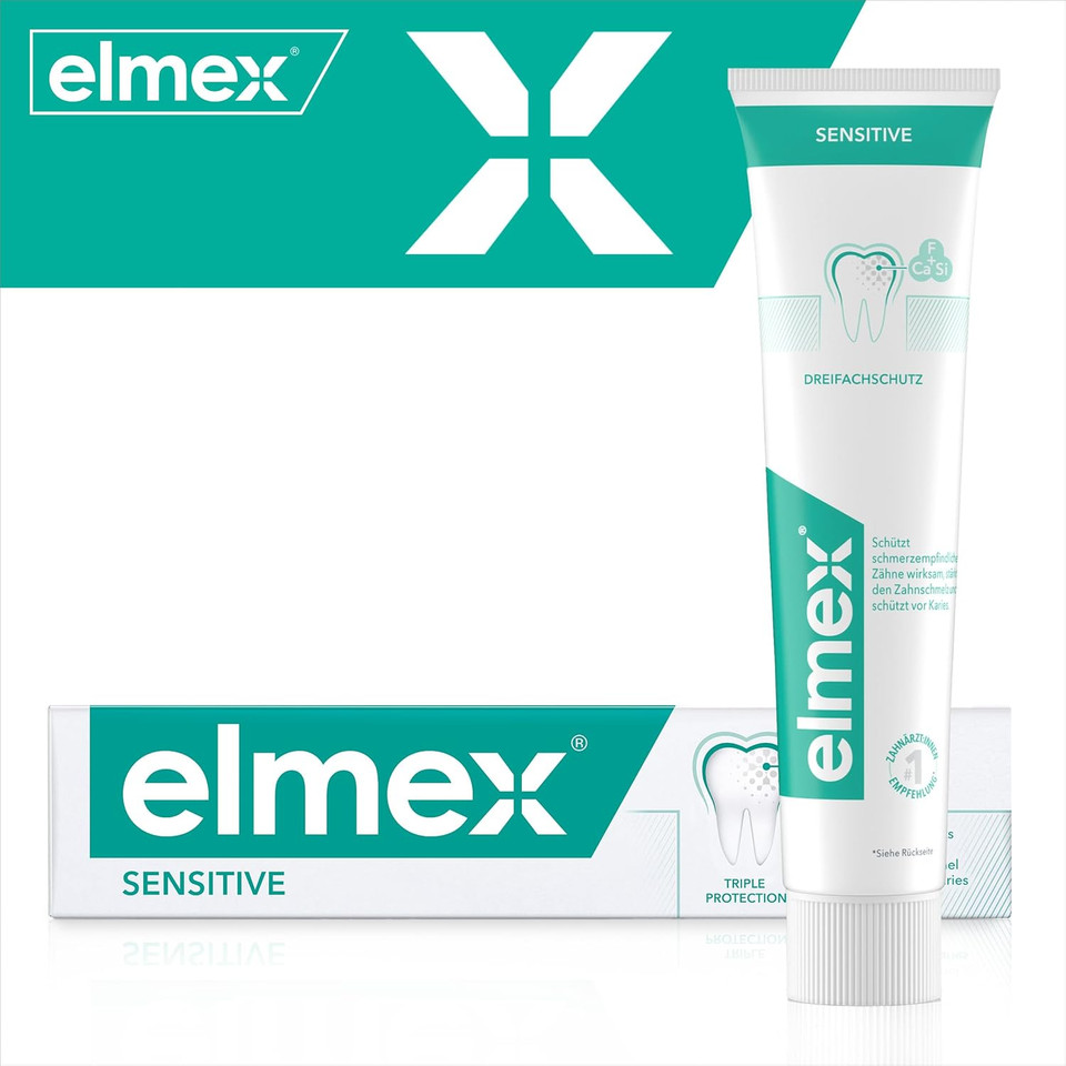 Elmex Sensitive Toothpaste Tube, Herbal, 0.08 kg