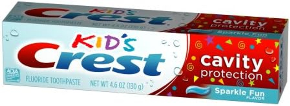 Crest Kids Fluoride Anticavity Toothpaste Sparkle Fun Flavor, 4.6 Oz