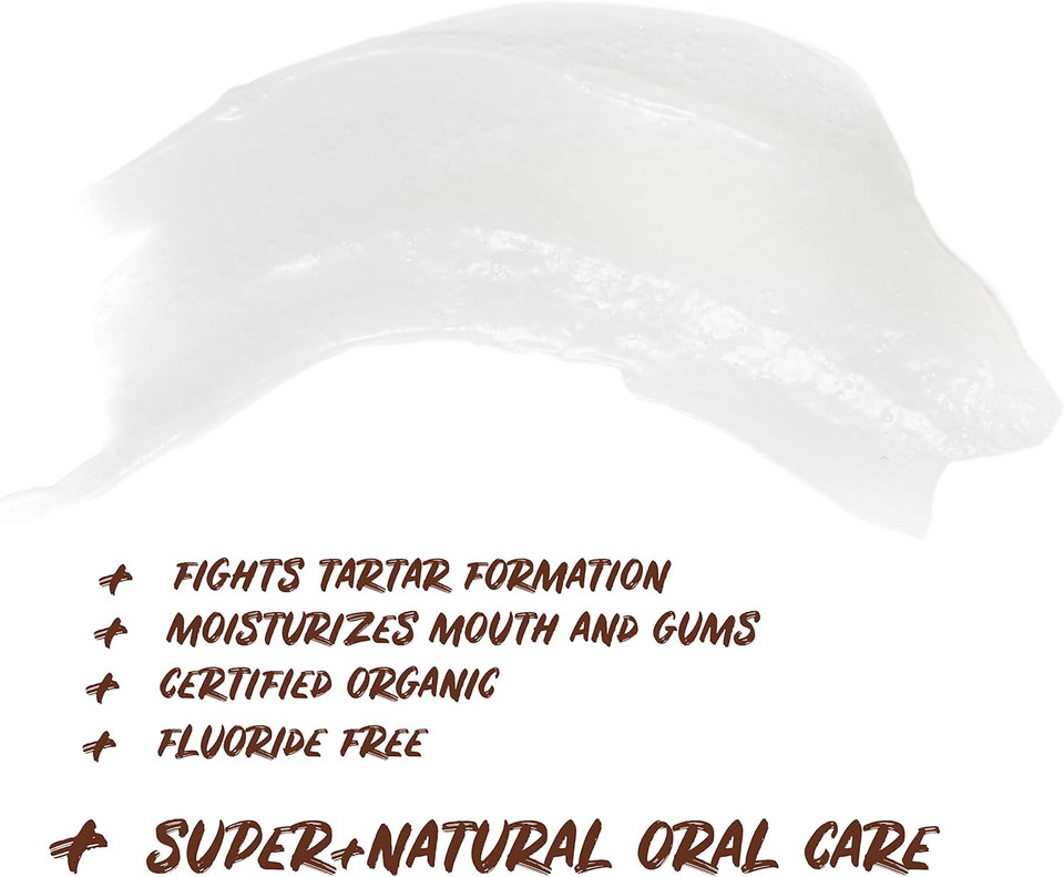 Ecodenta Kids Toothpaste Fluoride Free - Certified Organic Juicy Fruit Natural Childrens Tooth Paste Bubblegum Taste 75ml