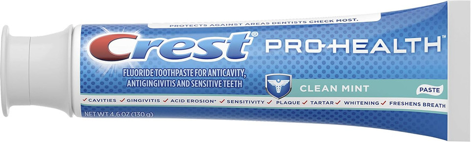 Crest Pro-Health Smooth Formula Toothpaste, Clean Mint, 4.6 oz, 3 Count