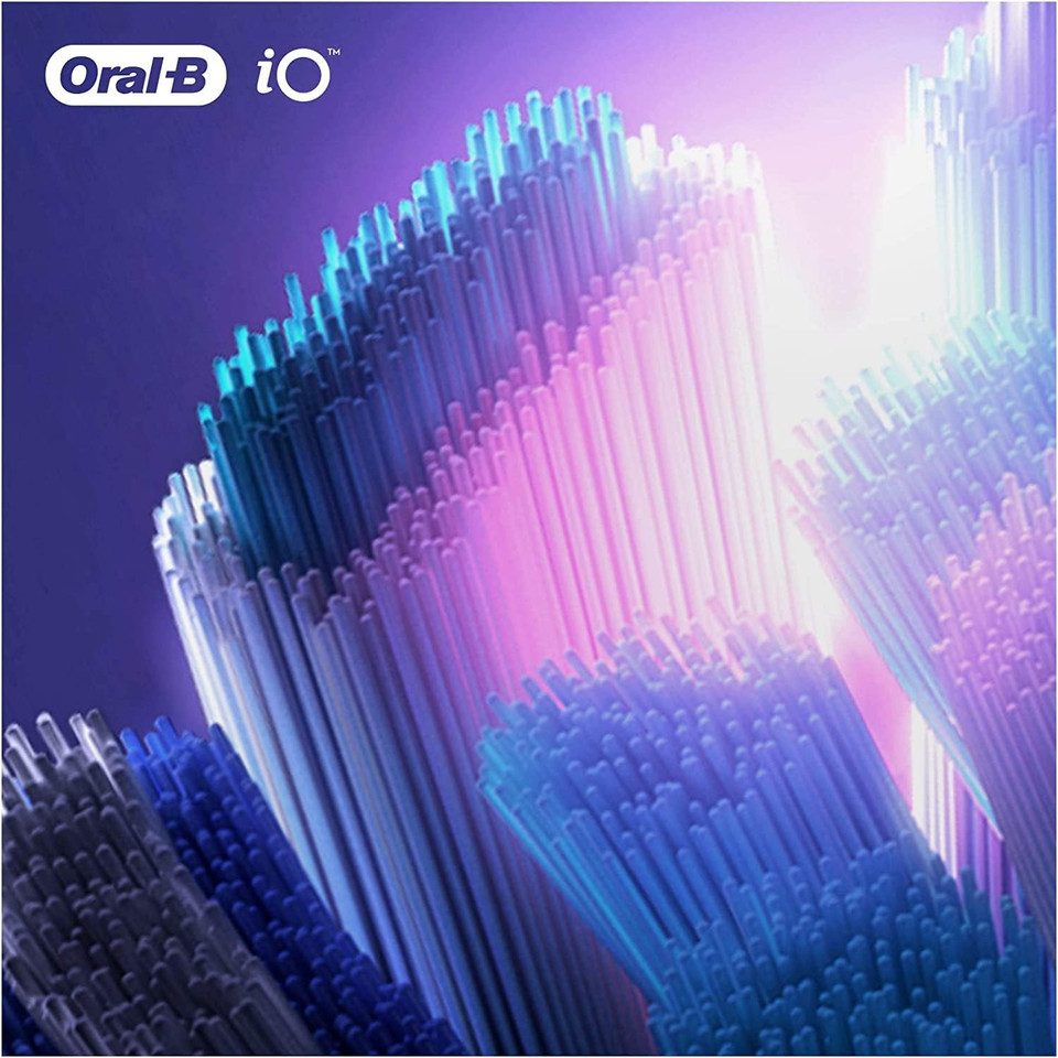 Oral-B Io Ultimate Clean Electric Toothbrush Head, Twisted & Angled Bristles For Deeper Plaque Removal, Pack Of 4 Toothbrush Heads, White Oral-B Io Ultimate Clean Electric Toothbrush Head, Twisted & Angled Bristles For Deeper Plaque Removal, Pack Of 4 Toothbrush Heads, White