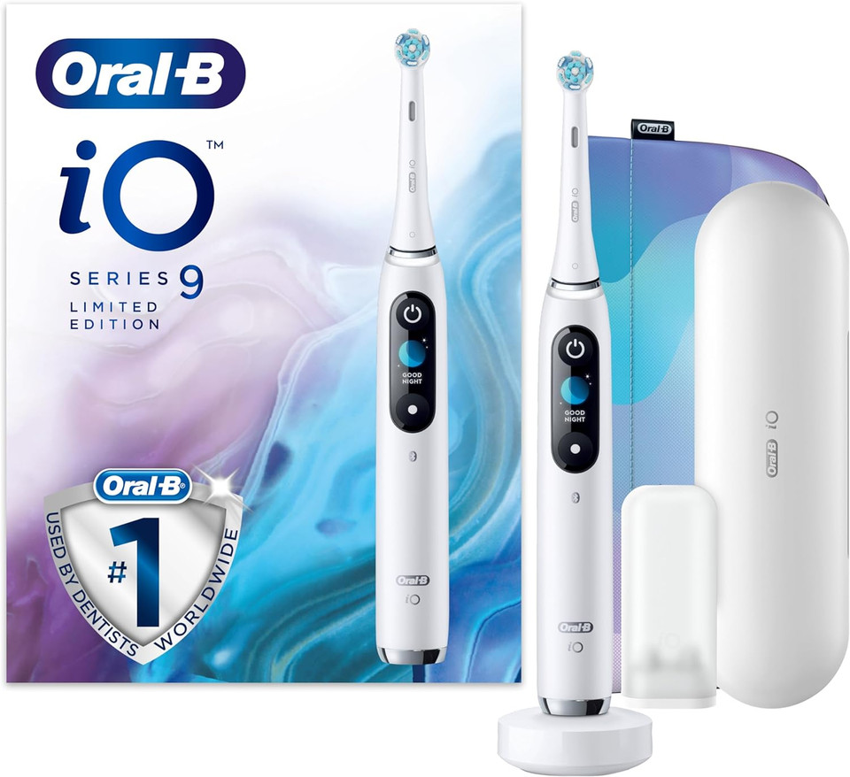 Oral-B Io9 Electric Toothbrushes For Adults, Christmas Gifts For Women / Him, App Connected Handle, 1 Toothbrush Head & Charging Travel Case, 7 Modes, Teeth Whitening, 2 Pin Uk Plug, Special Edition
Color: Io9 Rose