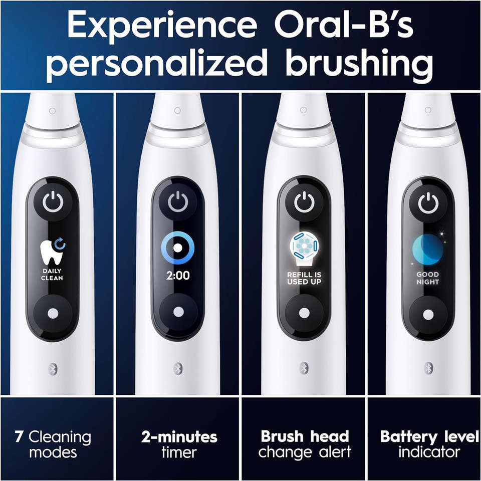 Oral-B Io9 Electric Toothbrushes For Adults, Christmas Gifts For Women / Him, App Connected Handle, 1 Toothbrush Head & Charging Travel Case, 7 Modes, Teeth Whitening, 2 Pin Uk Plug, Special Edition
Color: Io9 Rose