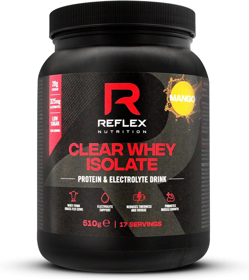 Reflex Nutrition Clear Whey Isolate | Whey Isolate Protein Powder | 20G Protein | 510G | Mango