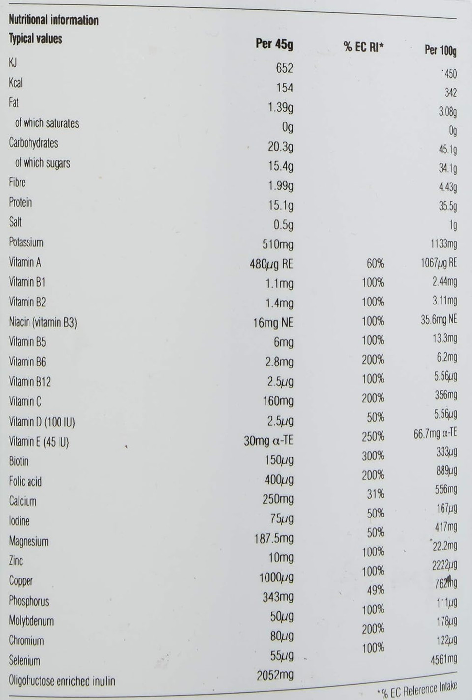 Nutri Advanced - Ultrameal High Protein Meal Replacement Nutritional Powder - Dairy Free Low Glycaemic Index - Vanilla 630G 14 Servings