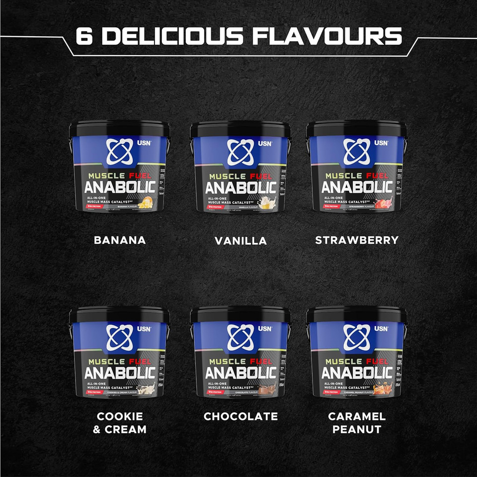 Usn Muscle Fuel Anabolic Cookies And Cream All-In-One Protein Powder Shake (4Kg): Workout-Boosting, Anabolic Protein Powder For Muscle Gain - New Improved Formula

Size: 4 Kg (Pack Of 1)