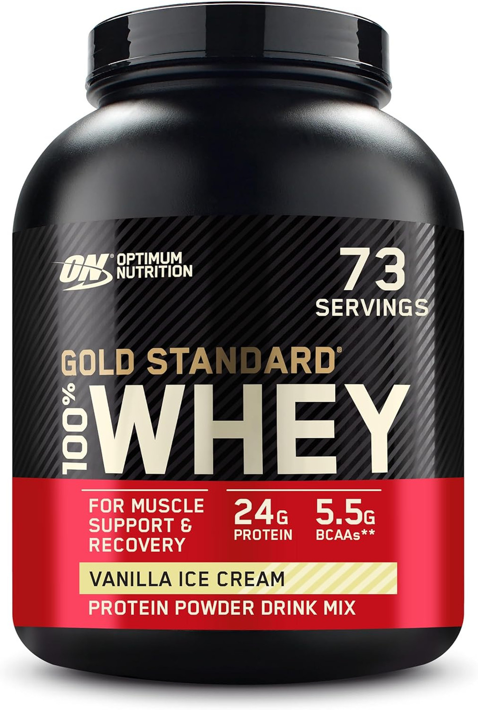 Optimum Nutrition Gold Standard Whey Muscle Building And Recovery Protein Powder With Naturally Occurring Glutamine And Amino Acids, Banana Cream, 76 Servings, 2.28Kg, Packaging May Vary