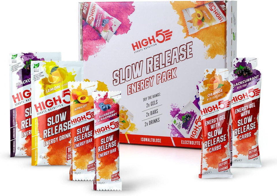 HIGH5 Slow Release Energy Pack | Low Gi Sports Energy | Enhanced with Ocean Minerals | Slow Release Energy Supply