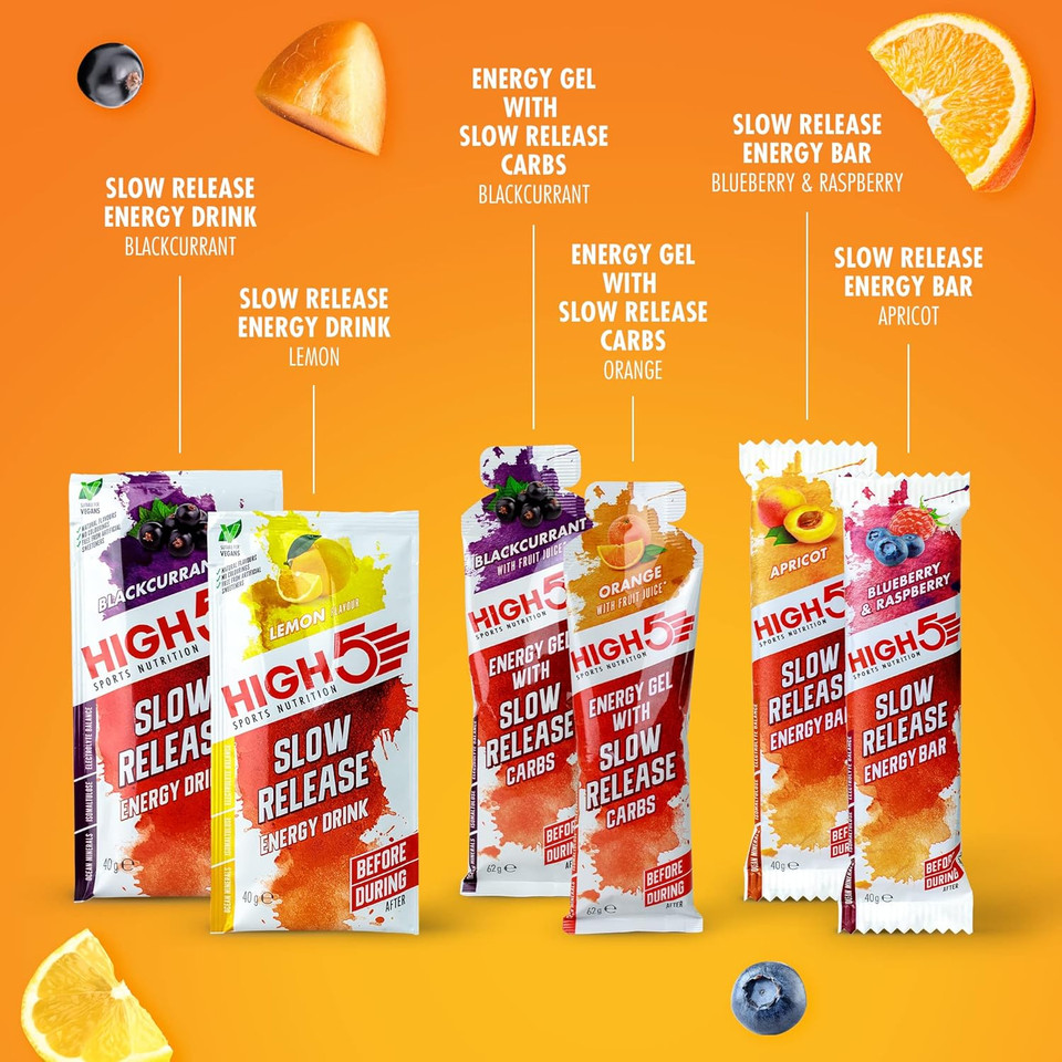 HIGH5 Slow Release Energy Pack | Low Gi Sports Energy | Enhanced with Ocean Minerals | Slow Release Energy Supply