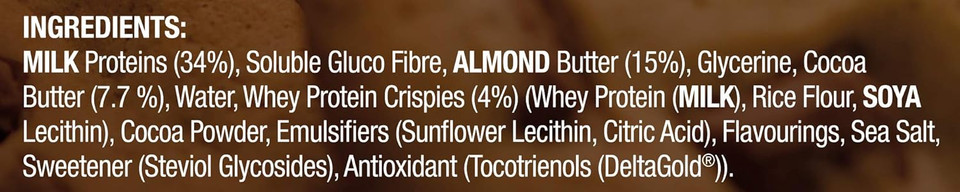 Reflex Nutrition R-Bar Protein Bar 20G Whey Protein Low In Sugar High In Fibre (Cookies & Cream) (12X60G),Package May Vary