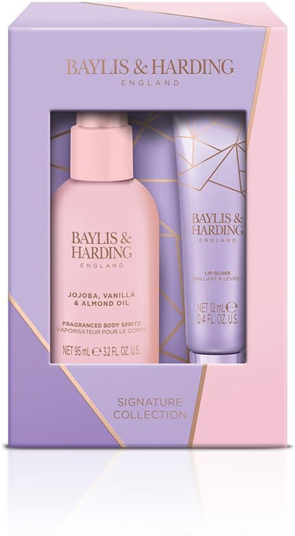 Baylis & Harding Jojoba, Vanilla & Almond Oil Luxury Instant Glam Gift Set (Pack Of 1) - Vegan Friendly