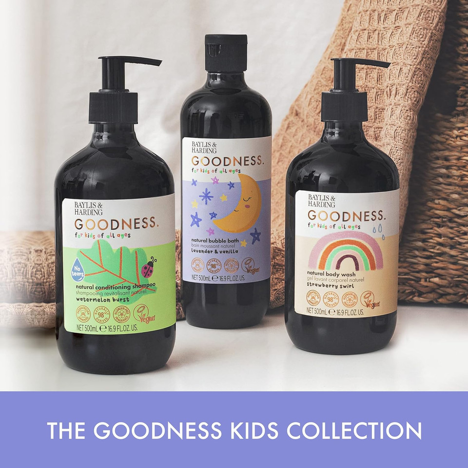 Baylis & Harding Goodness Kids Lavender & Vanilla Natural Bubble Bath, 500 Ml (Pack Of 3) - Vegan Friendly
Color: Lavender & Vanilla Bubble Bath