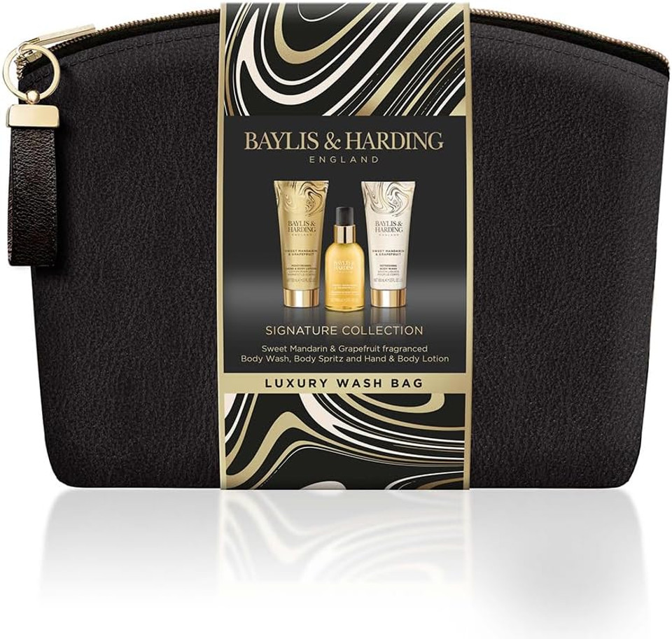 Baylis & Harding Sweet Mandarin & Grapefruit Luxury Wash Bag Gift Set (Pack Of 1) - Vegan Friendly