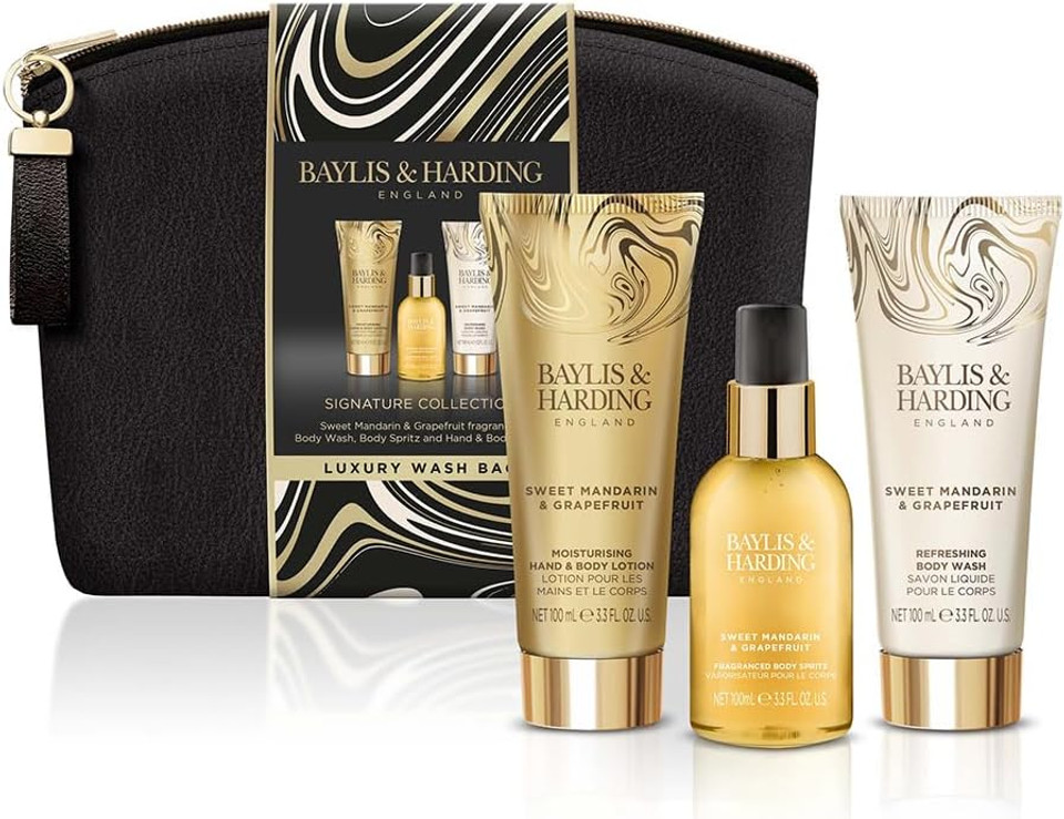 Baylis & Harding Sweet Mandarin & Grapefruit Luxury Wash Bag Gift Set (Pack Of 1) - Vegan Friendly