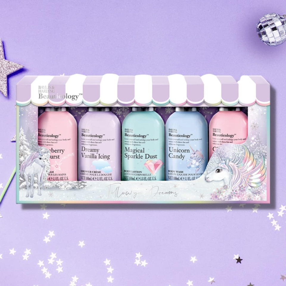 Baylis & Harding Beauticology Unicorn Follow Your Dreams 5 Bottle Giftset - Vegan Friendly