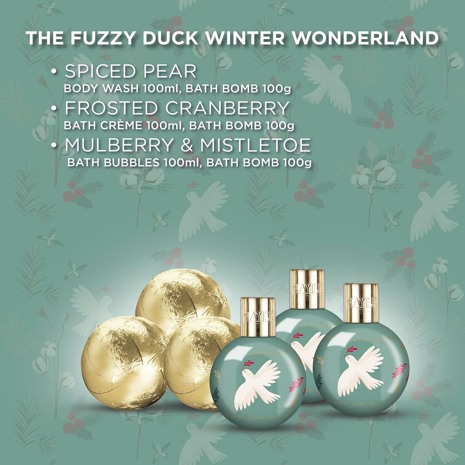 Baylis & Harding The Fuzzy Duck Winter Wonderland Luxury Slipper Gift Set (Pack of 1) - Vegan Friendly
