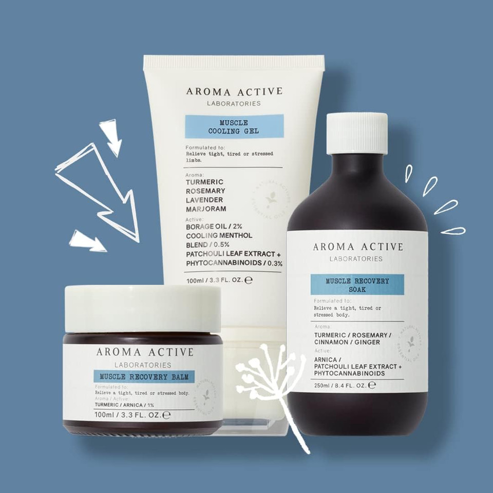 AROMA ACTIVE LABORATORIES Muscle Cooling Gel 100ml - Cool Angry Muscles, Help Muscles Chill Out, Borage Oil, Shake Off Stiffness, Gym, Workout, Phytocannabinoids, Pain Relief, Plant Power, Menthol AROMA ACTIVE LABORATORIES Muscle Cooling Gel 100ml - Cool Angry Muscles, Help Muscles Chill Out, Borage Oil, Shake Off Stiffness, Gym, Workout, Phytocannabinoids, Pain Relief, Plant Power, Menthol